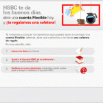 Cafetera de regalo Cuentas Flexible HSBC